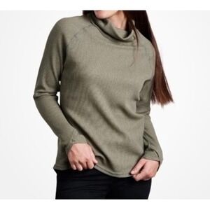 KÜHL Women Petra Turtleneck Sage Green‎ Cowl Neck  Long Sleeve Top Size M Earthy